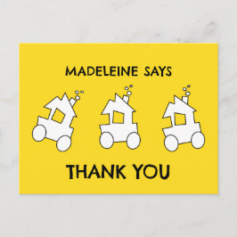 Cartão Postal Festa de Aniversário de Trem