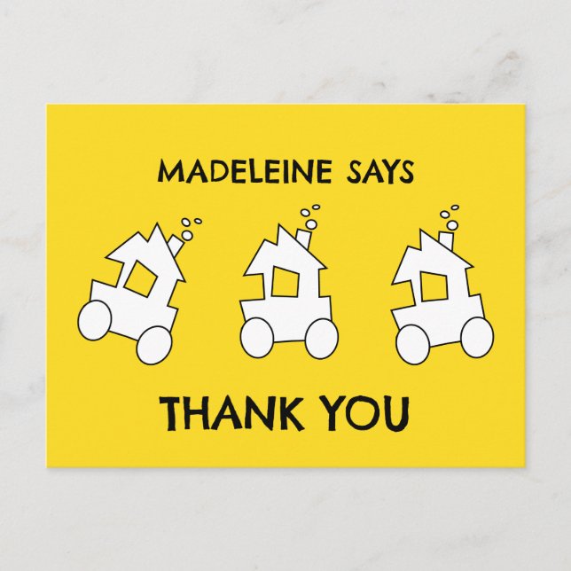 Cartão Postal Festa de aniversário do comboio (Frente)