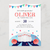 Festa de Aniversário do Menino de Boliche Divirta-