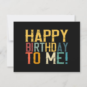 Cartão Postal Festa de Aniversário Feliz Aniversário para Mim