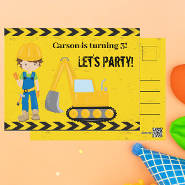 Cartão Postal Festa de Aniversário Personalizada de Veículo de C