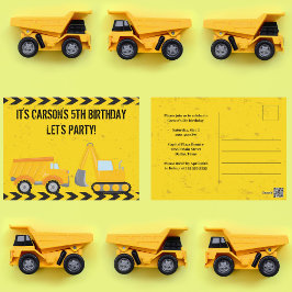 Cartão Postal Festa de Aniversário Personalizada de Veículo de C