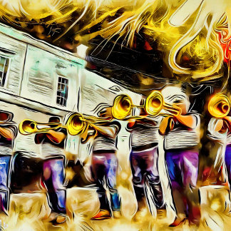 Cartão Postal Festa de Bloco de Fest do Jazz