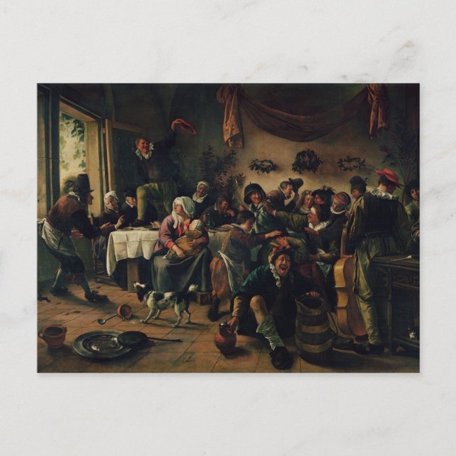 Cartão Postal Festa de casamento (Frente)