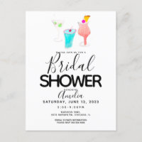 Festa de Chá de Noiva Pintada com Cocktail de Aqua