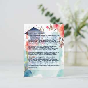 Cartão Postal Festa de formatura de Aquarela