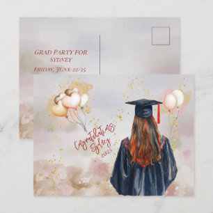 Cartão Postal Festa de Formatura Filha Parabéns