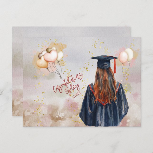 Cartão Postal Festa de Formatura Parabéns Filha (Frente/Verso)