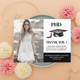 Cartão Postal Festa de Formatura PHD com Foto Personalizada Obri