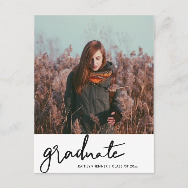 Cartão Postal Festa de formatura | Salvar A Foto Do Formando De  (Frente)