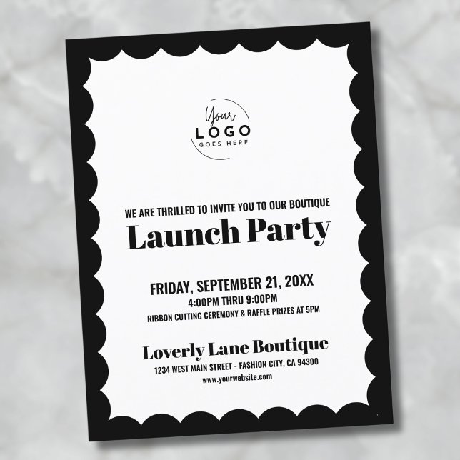 Cartão Postal Festa de Lançamento do Logotipo do Evento Empresar (Corporate Event Logo Business Grand Opening Postcard)