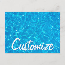Cartão Postal Festa de Natação de Nadação Azul legal de Nadação 