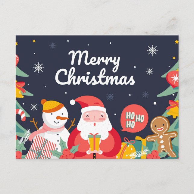 Cartão Postal Festa de Natal (Frente)