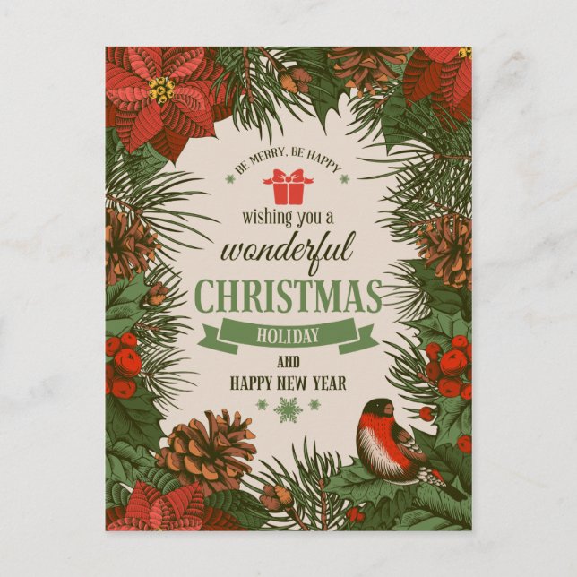 Cartão Postal Festa de Natal (Frente)