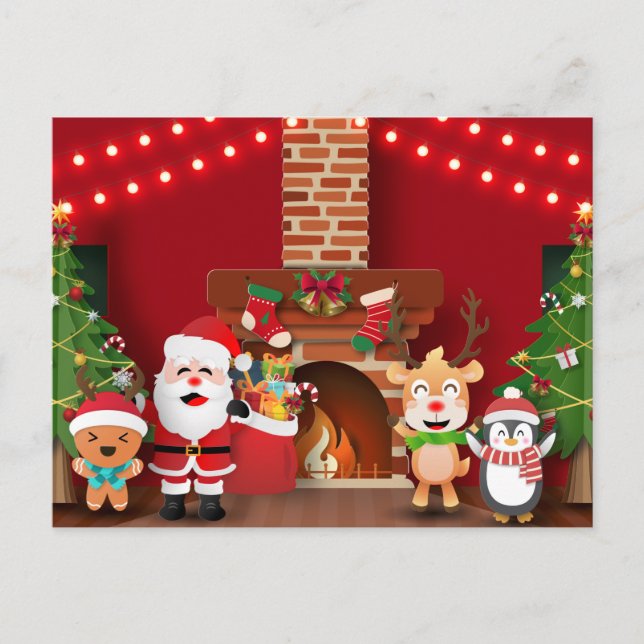 Cartão Postal Festa de Natal (Frente)
