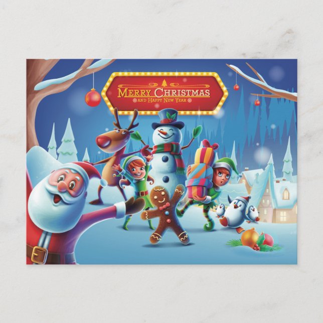 Cartão Postal Festa de Natal (Frente)
