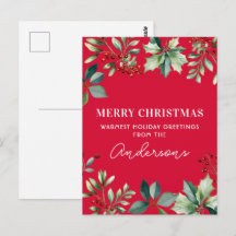 Festa de Natal com Flores Personalizadas