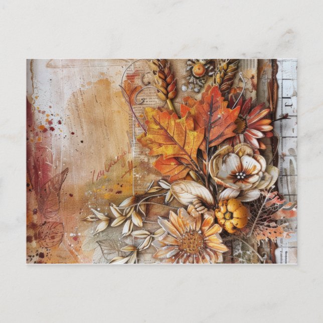 Cartão Postal Festa de Outono (Frente)