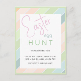 Cartão Postal Festa de Sorvete de Caça ao Ovo de Páscoa