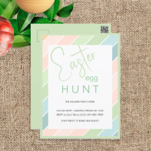 Cartão Postal Festa de Sorvete de Caça ao Ovo de Páscoa