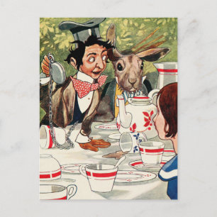 Cartão Postal Festa do Chá de Mad Hatter
