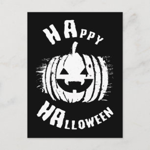 Cartão Postal Festa Feliz de Halloween Abóbora