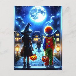 Cartão Postal Festa Spooky Halloween