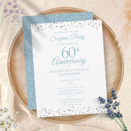 Cartão Postal Festa Surpresa de Corações de Amor de 60º Aniversá