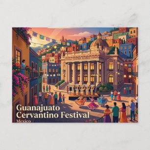 Cartão Postal Festival Cervantino de Guanajuato México