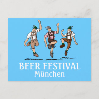 Cartão postal FESTIVAL DE CERVEJA München Dança Le