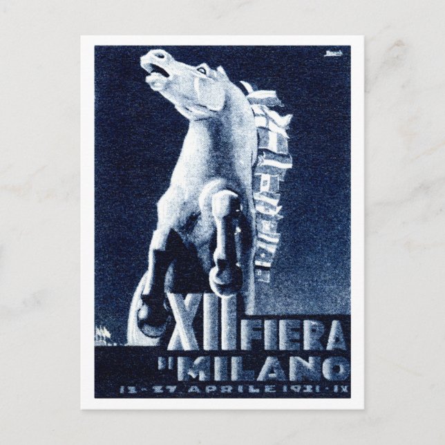 Cartão Postal Festival de Cinema Italiano de 1921 (Frente)