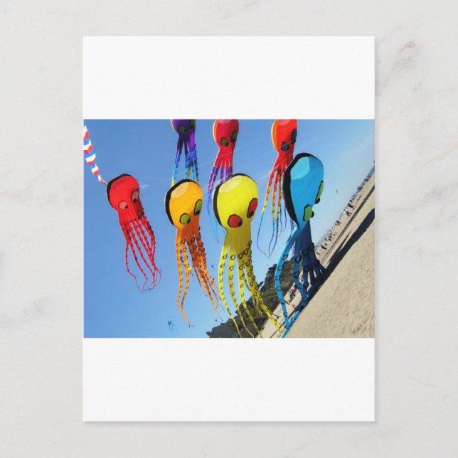 Cartão Postal Festival de Kite de Lincoln City em Lincoln, OU (Frente)