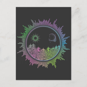 Cartão Postal Festival de Música Elétrica Techno Rave Equalizer