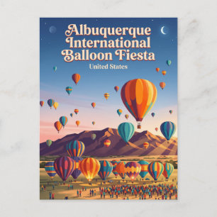 Cartão Postal Festival Internacional de Balões de Albuquerque
