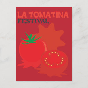 Cartão Postal Festival La Tomatina
