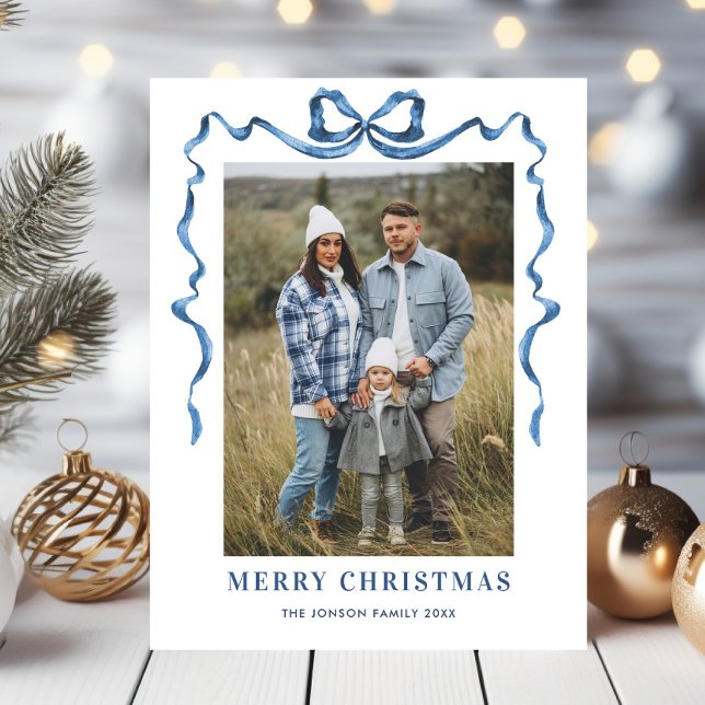 Cartão Postal Festivo Dusty Arco Azul Fita 2 Foto (Criador carregado)