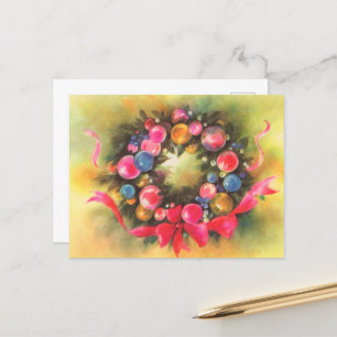 Cartão Postal festivo natal vintage