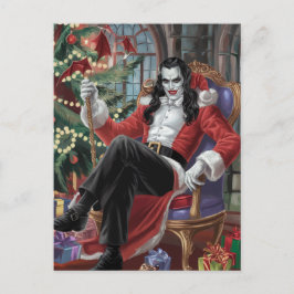 Cartão Postal Festivo Vampiro Natal