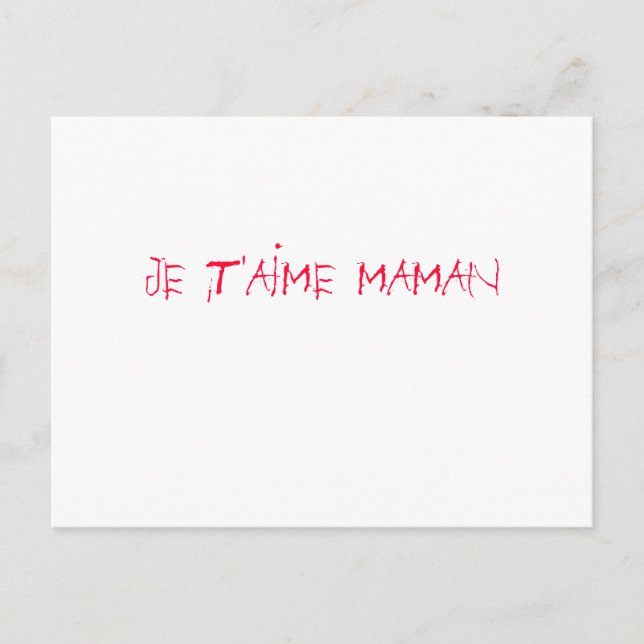 Cartão Postal fête des mères (Frente)