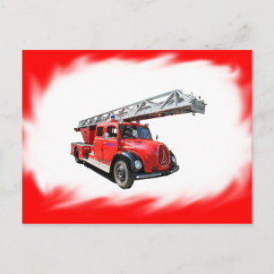 Cartão Postal Feuerwehr-Postkarte