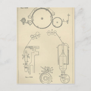 Cartão Postal Fiação de algodão II