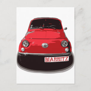 Cartão Postal Fiat 500 Biarritz