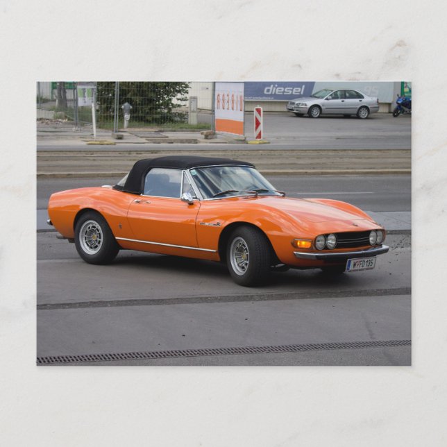 Cartão Postal Fiat Dino Spider (Frente)