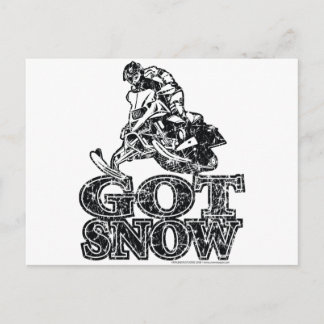 Cartão Postal Ficou-Neve-Aflito