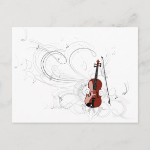 Cartão Postal Fiddle Symphony