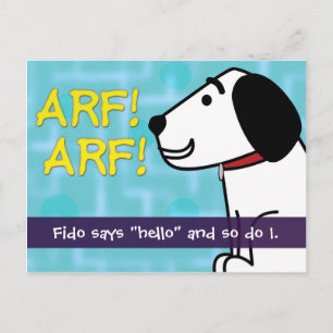 Cartão Postal Fido Says Hello