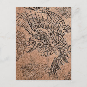 Cartão Postal Fiery Dragon