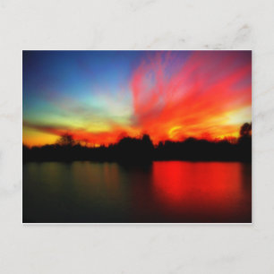 Cartão Postal Fiery Sky