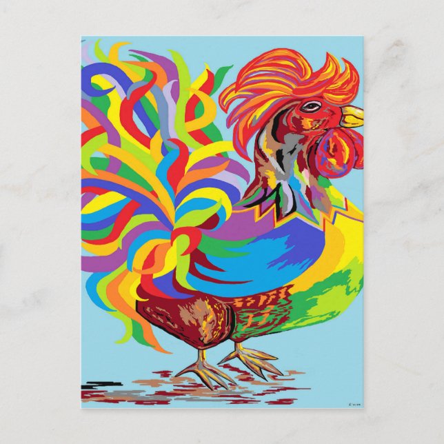 Cartão Postal Fiesta Rooster (Frente)