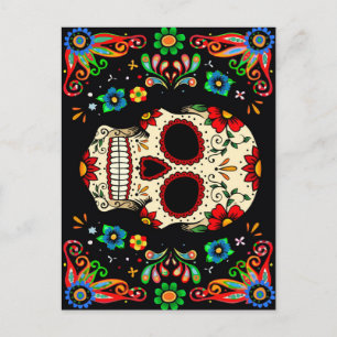 Cartão Postal Fiesta Skull